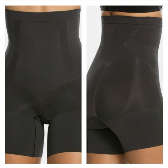 spanx high waisted mid thigh short